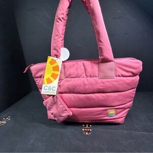 C&C California Pink Tote/Cooler Bag